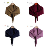 Pleated Plain Chiffon Scarf #1623