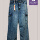 Womens Cargo Denim Jeans #1631