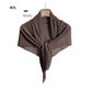 Pleated Plain Chiffon Scarf #1623