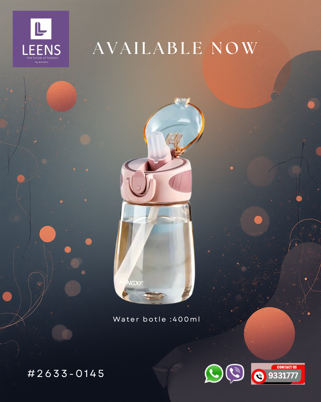 Water bottle -400ml #2633