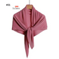 Pleated Plain Chiffon Scarf #1623