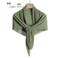 Pleated Plain Chiffon Scarf #1623