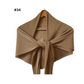 Pleated Plain Chiffon Scarf #1623